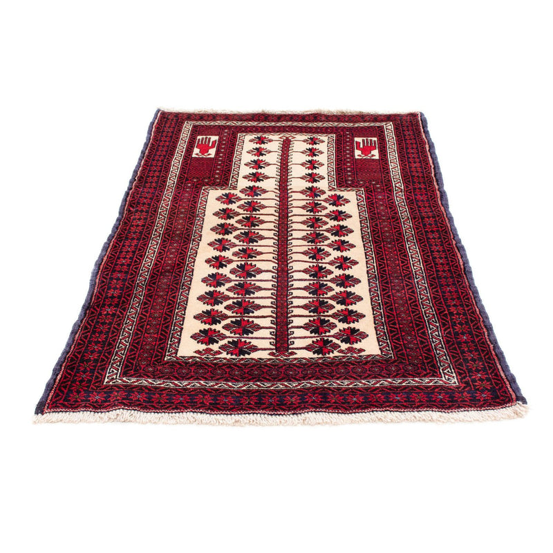 Tapis Belutsch - 136 x 89 cm - rouge