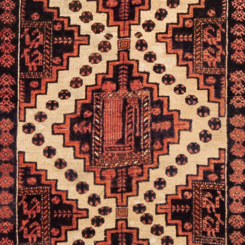Tapis de couloir Tapis Belutsch - 238 x 100 cm - rouge clair