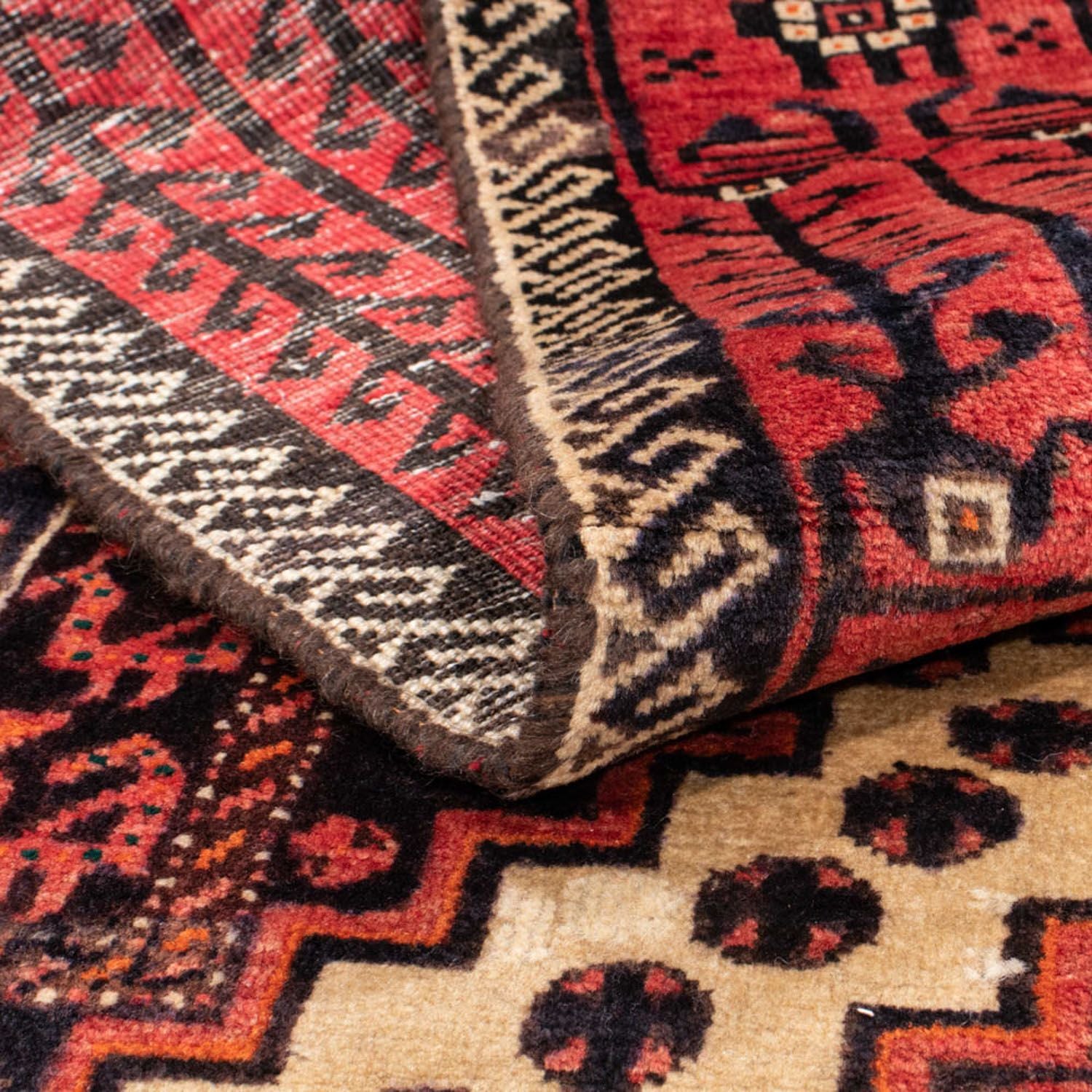 Tapis de couloir Tapis Belutsch - 238 x 100 cm - rouge clair