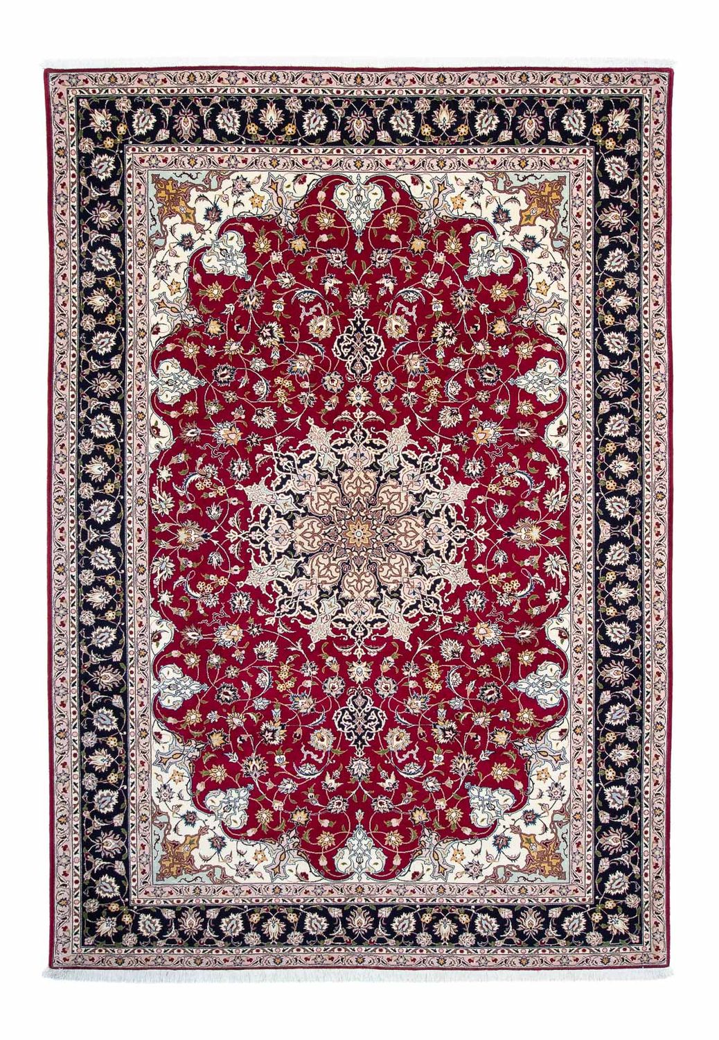 Tapis persan - Tabriz - Royal - 292 x 204 cm - rouge foncé