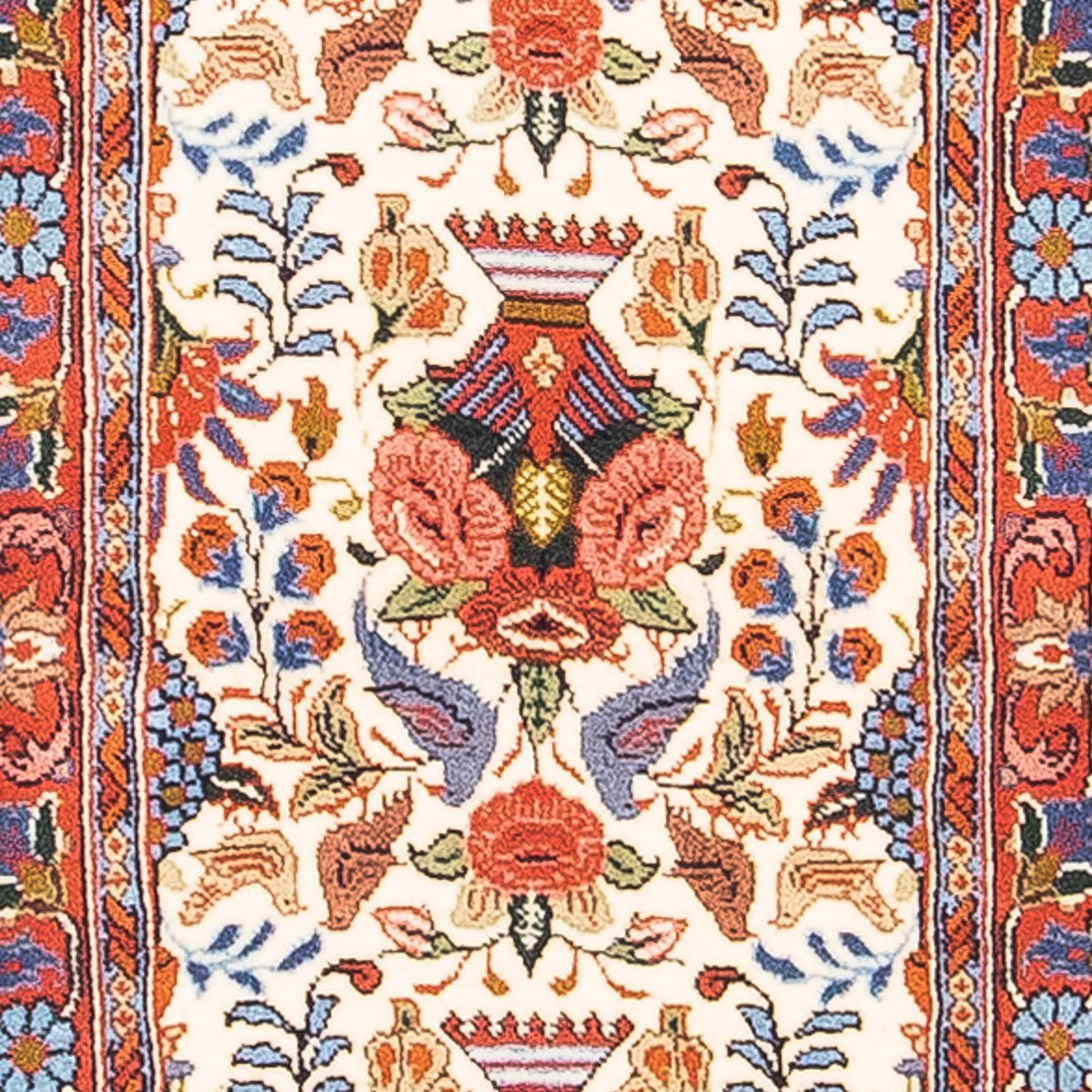 Tapis de couloir Tapis persan - Bidjar - 160 x 50 cm - beige