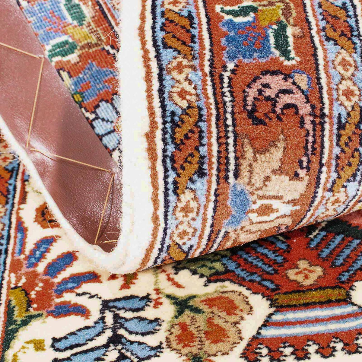 Tapis de couloir Tapis persan - Bidjar - 160 x 50 cm - beige