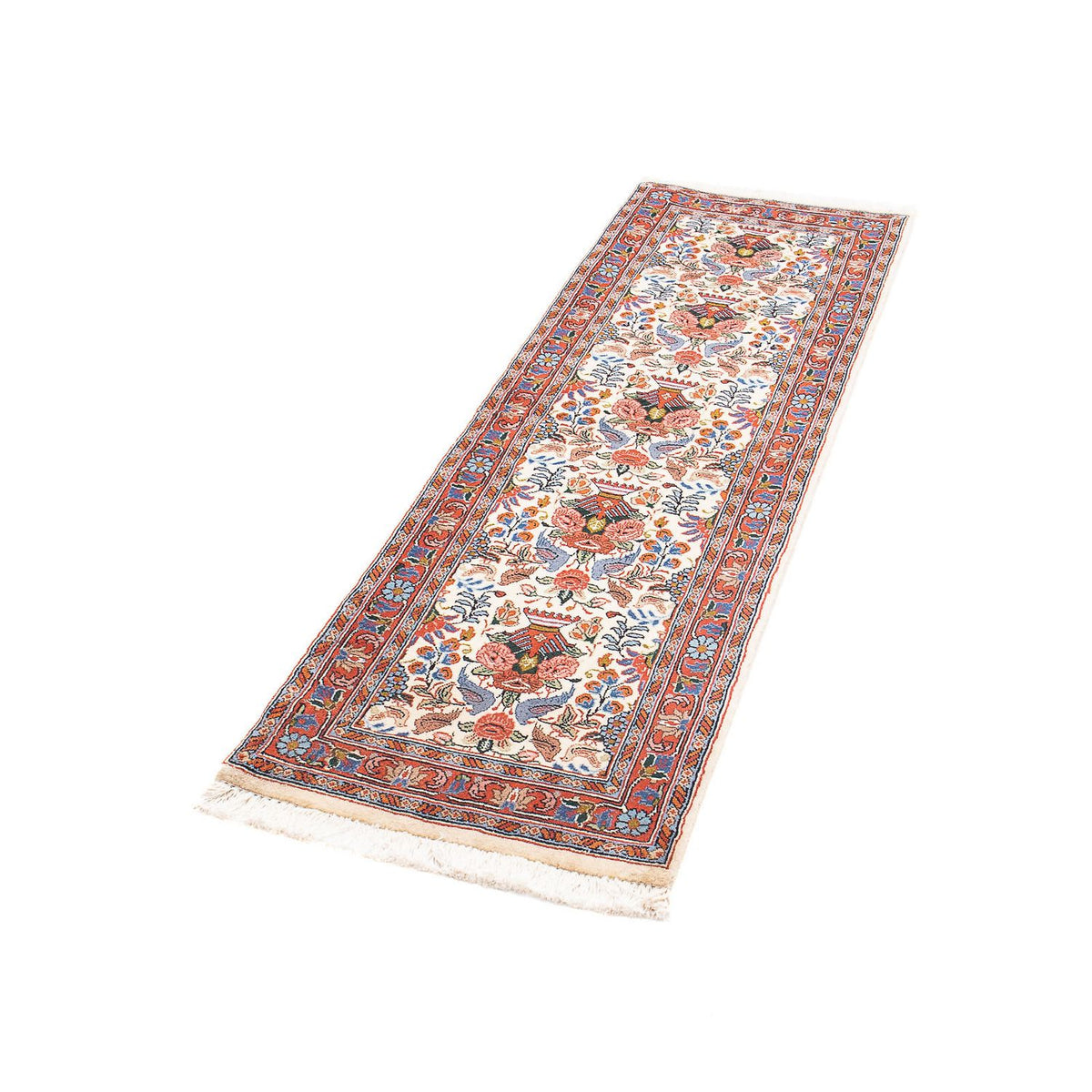Tapis de couloir Tapis persan - Bidjar - 160 x 50 cm - beige