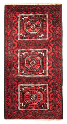 Tapis de couloir Tapis Belutsch - 222 x 112 cm - rouge
