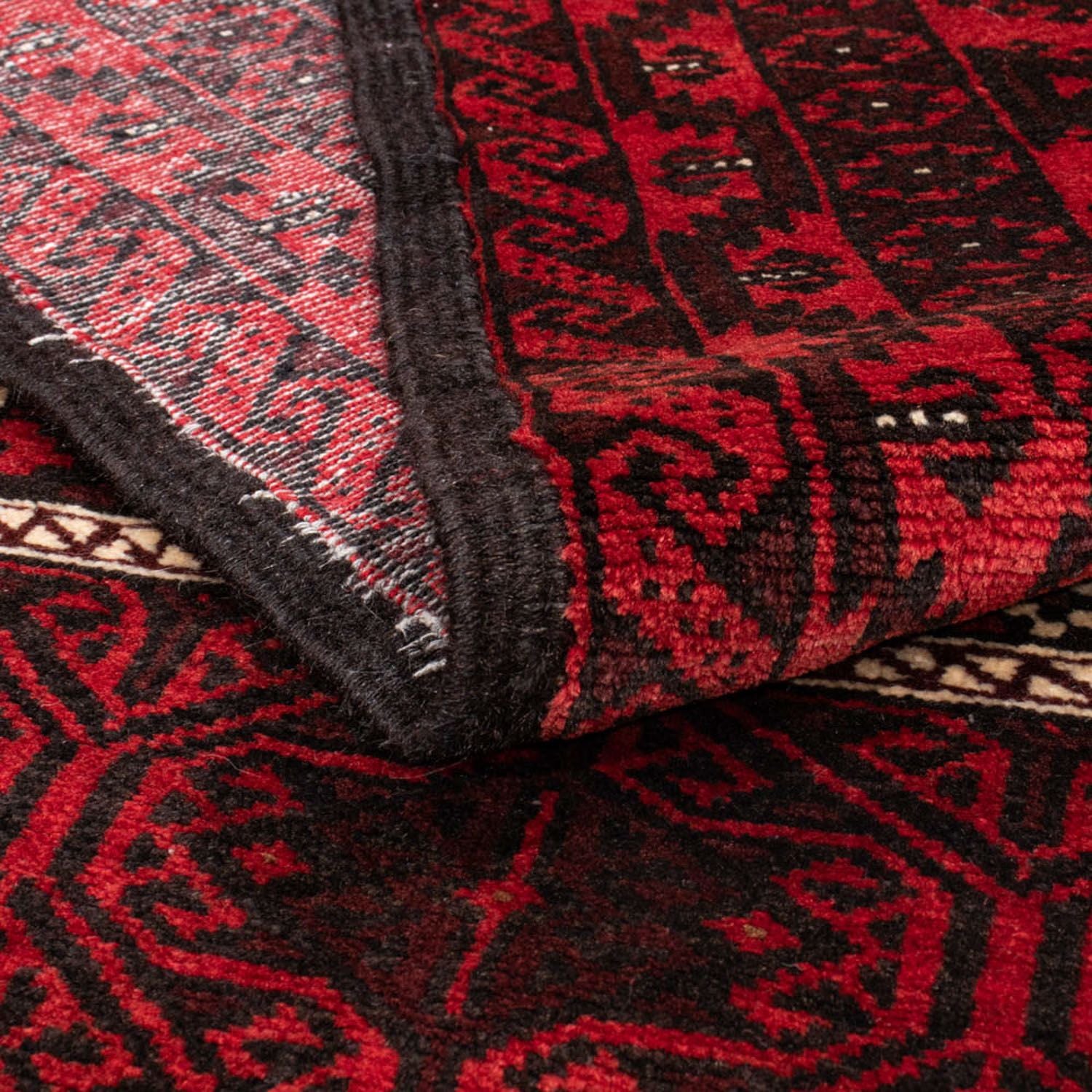 Tapis de couloir Tapis Belutsch - 222 x 112 cm - rouge