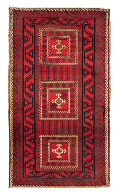 Tapis de couloir Tapis Belutsch - 224 x 119 cm - rouge