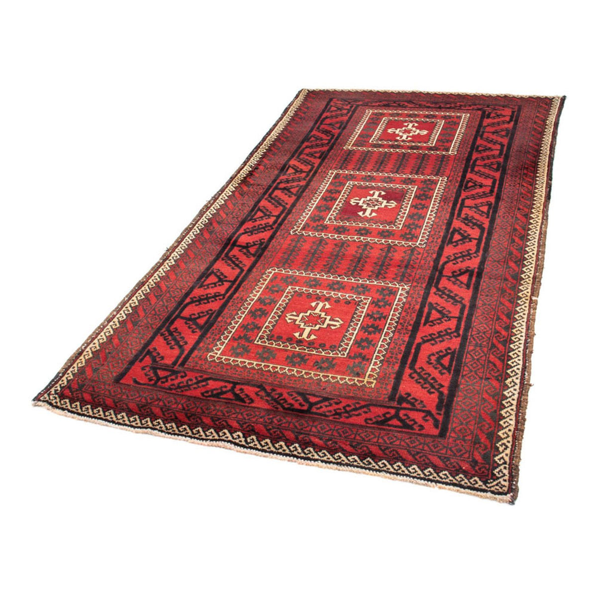 Tapis de couloir Tapis Belutsch - 224 x 119 cm - rouge
