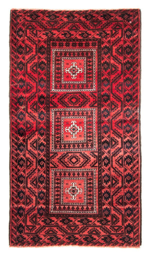 Tapis de couloir Tapis Belutsch - 207 x 112 cm - rouge
