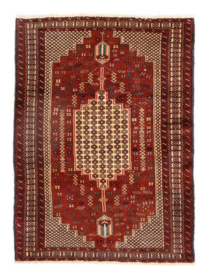 Tapis Belutsch carré  - 174 x 133 cm - rouge