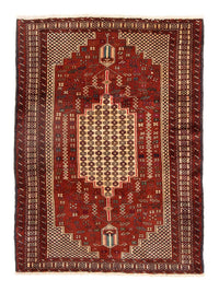 Tapis Belutsch carré  - 174 x 133 cm - rouge