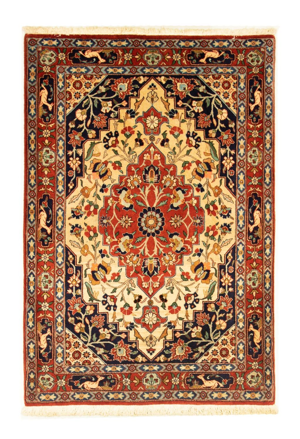 Tapis persan - Nomadic - 155 x 106 cm - beige