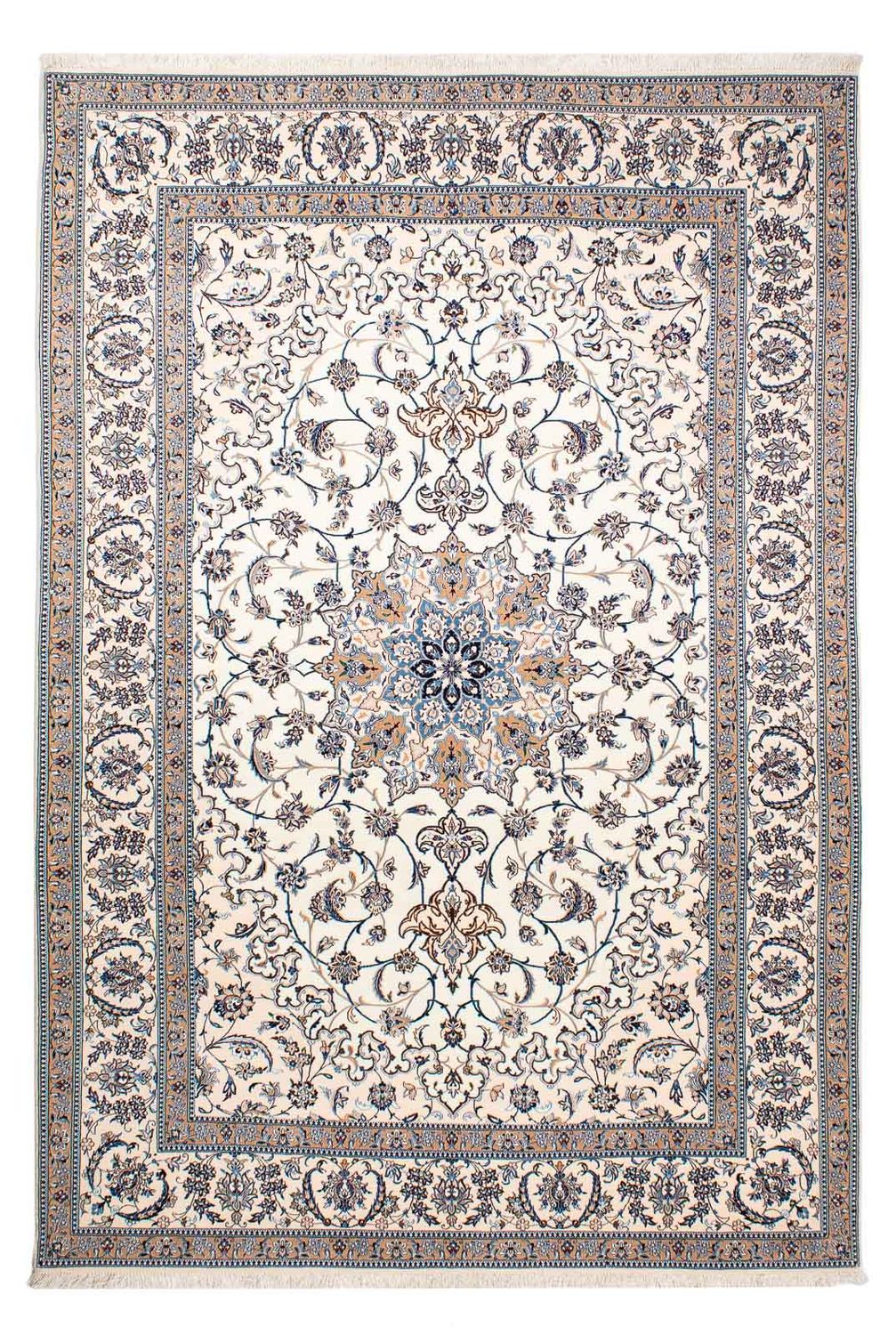 Tapis persan - Nain - Premium - 257 x 172 cm - beige