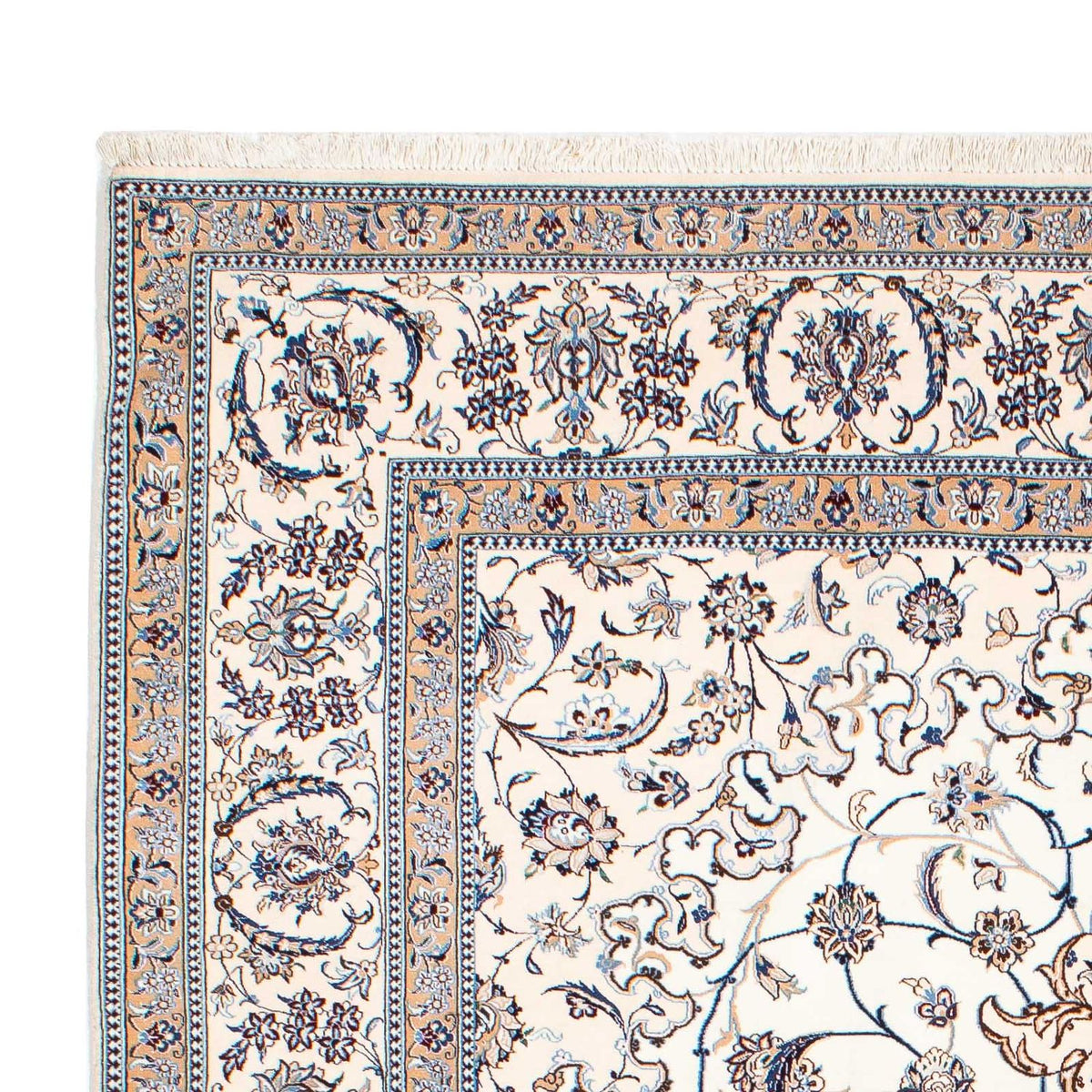 Tapis persan - Nain - Premium - 257 x 172 cm - beige