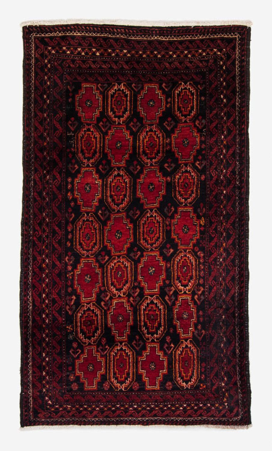Tapis de couloir Tapis Belutsch - 185 x 110 cm - rouge foncé