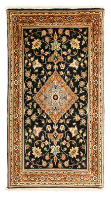 Tapis persan - Nomadic - 136 x 73 cm - bleu foncé