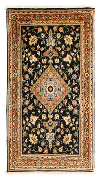 Tapis persan - Nomadic - 136 x 73 cm - bleu foncé