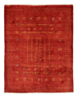 Tapis Gabbeh - Persan - 190 x 150 cm - rouge