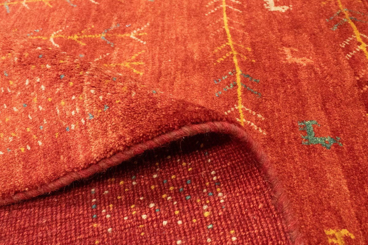 Tapis Gabbeh - Persan - 190 x 150 cm - rouge
