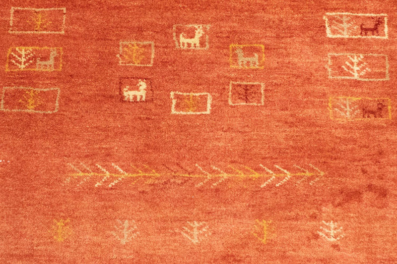 Tapis Gabbeh - Persan - 192 x 149 cm - rouge