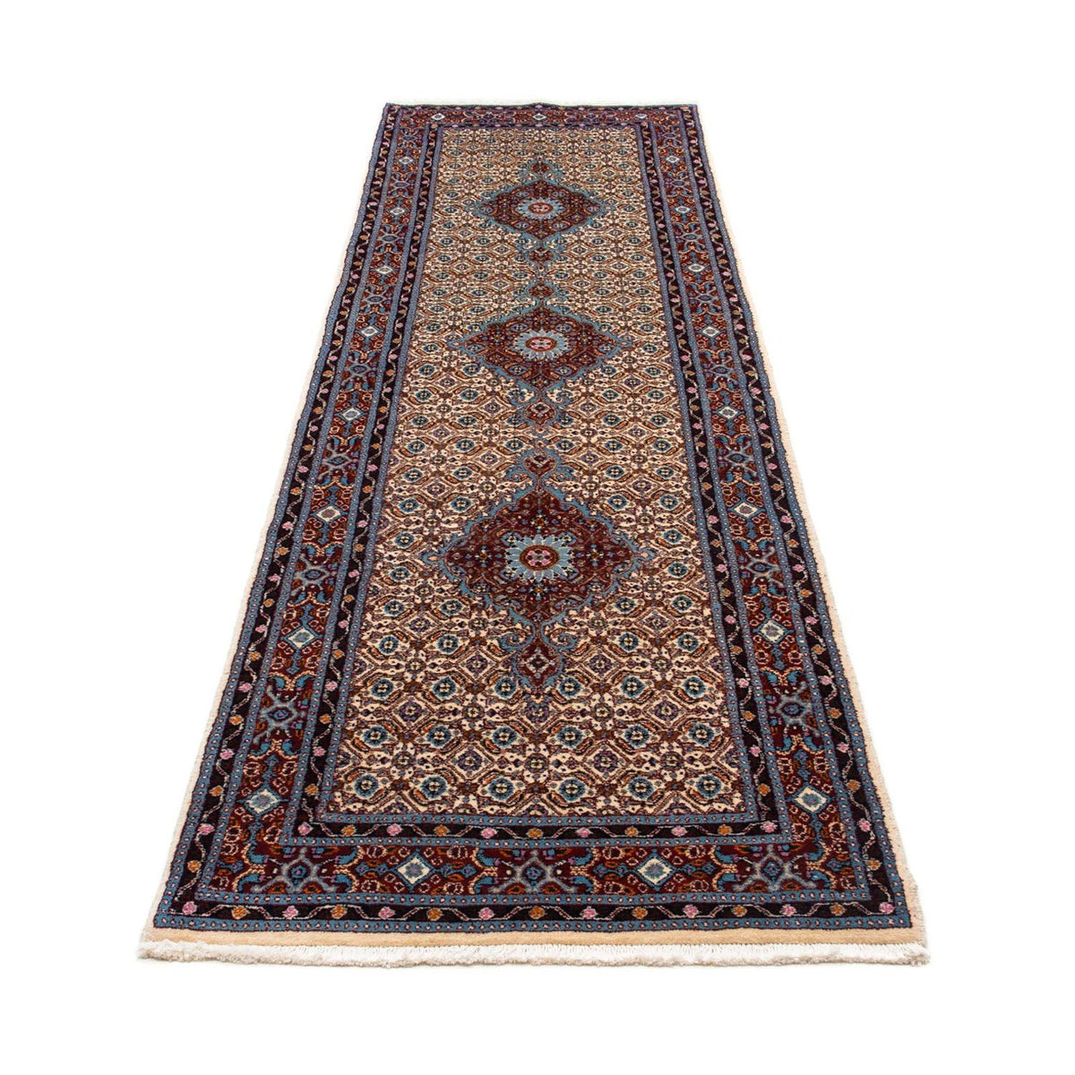 Tapis de couloir Tapis persan - Classique - 295 x 77 cm - beige
