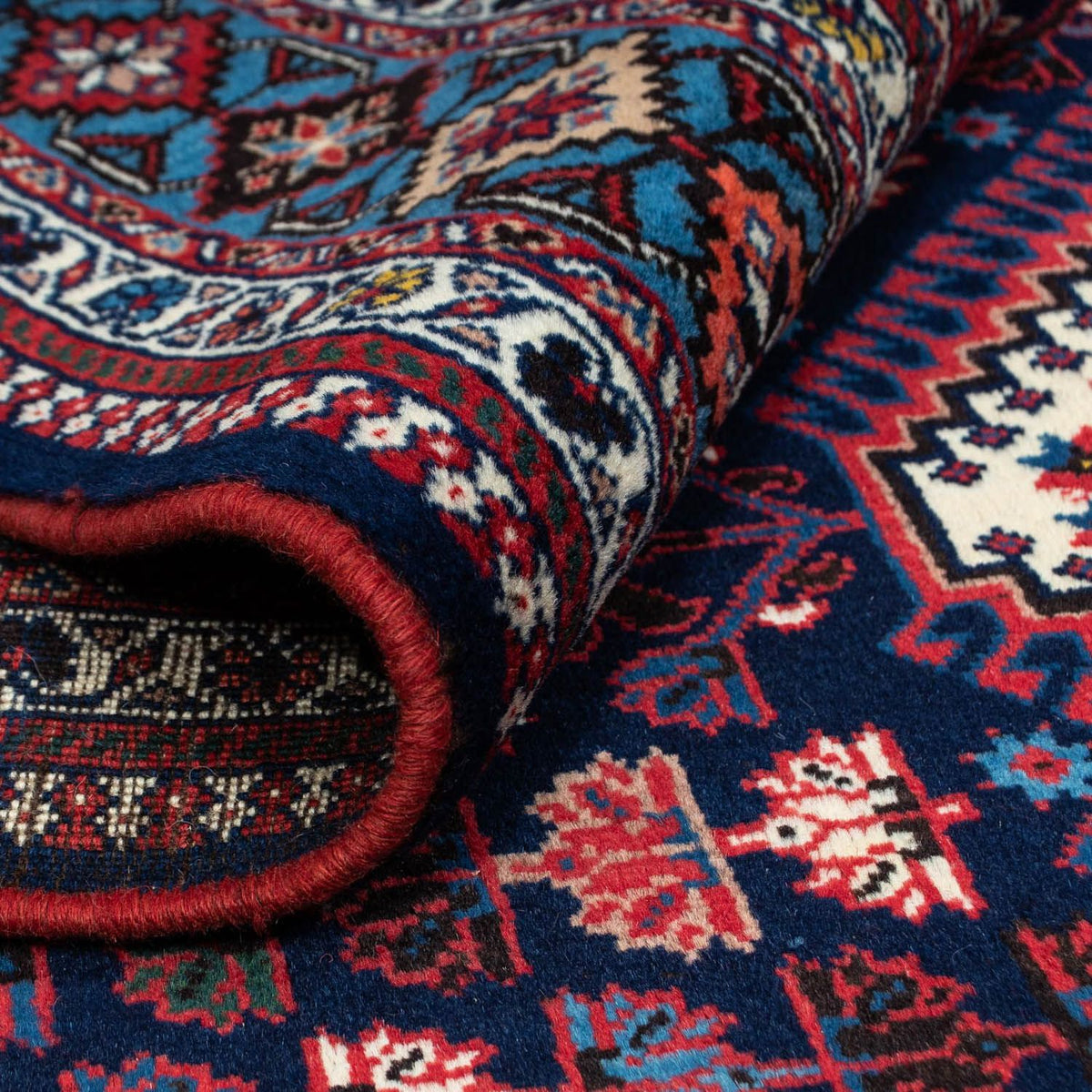 Tapis persan - Nomadic - 313 x 207 cm - bleu foncé