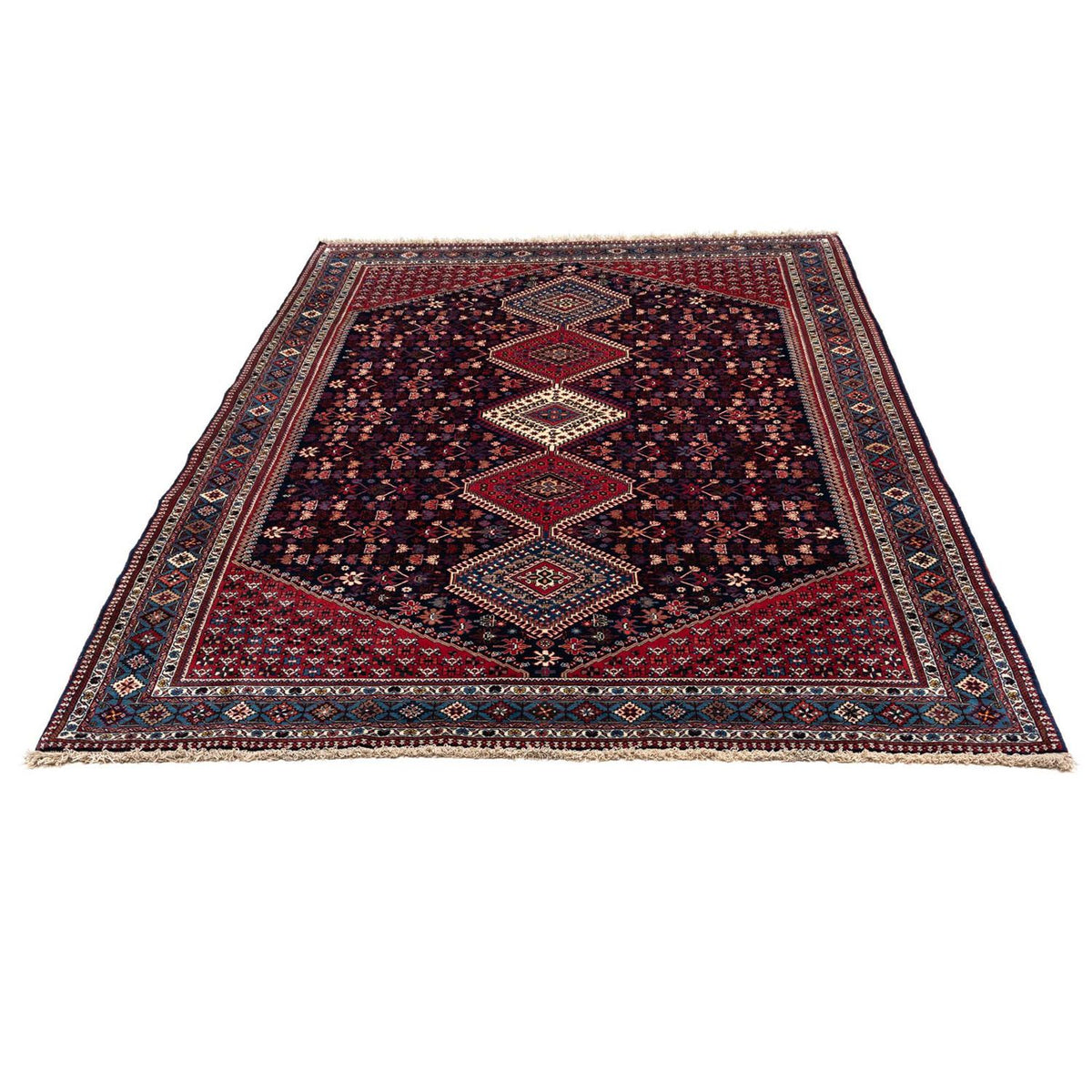 Tapis persan - Nomadic - 313 x 207 cm - bleu foncé