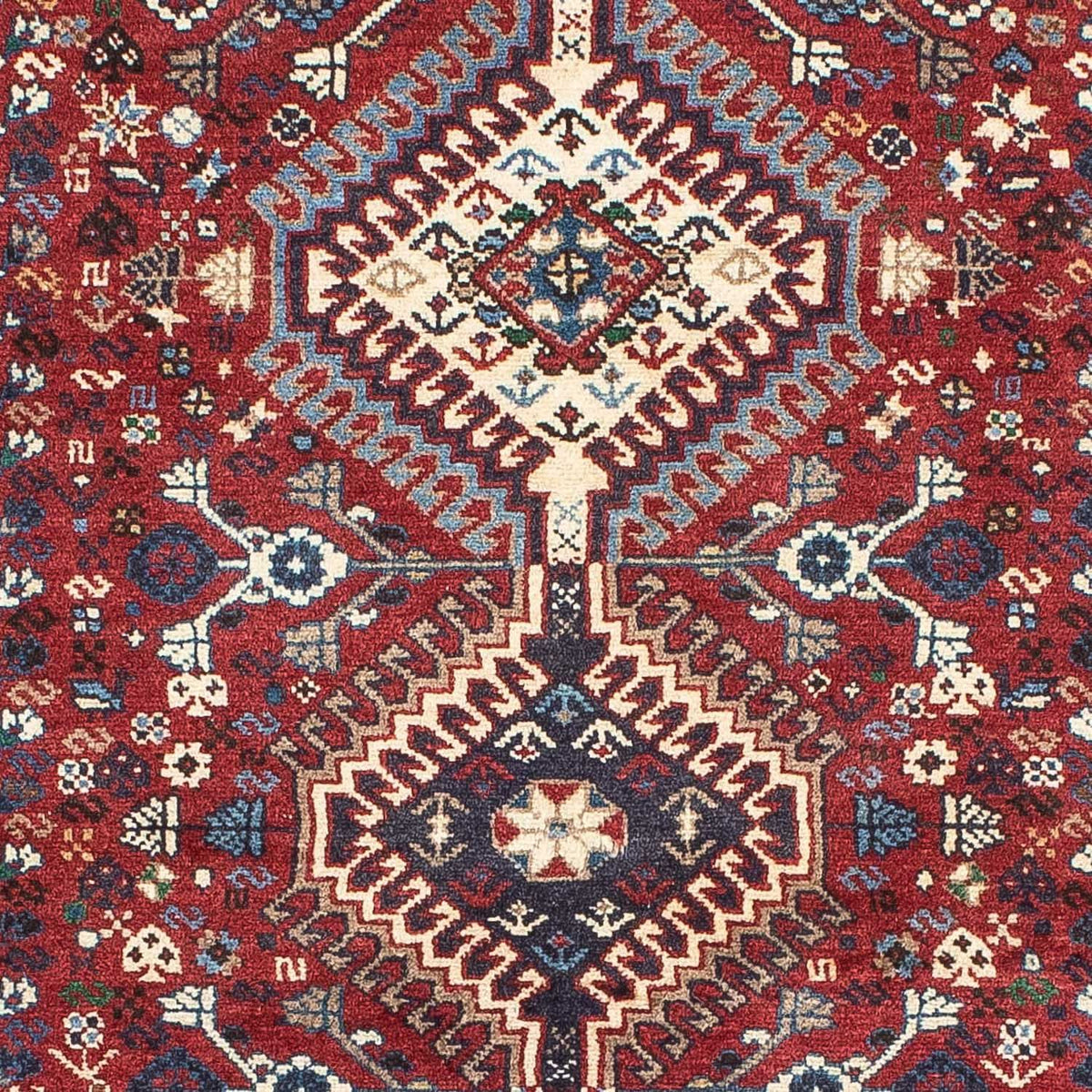 Tapis de couloir Tapis persan - Nomadic - 198 x 84 cm - rouge foncé