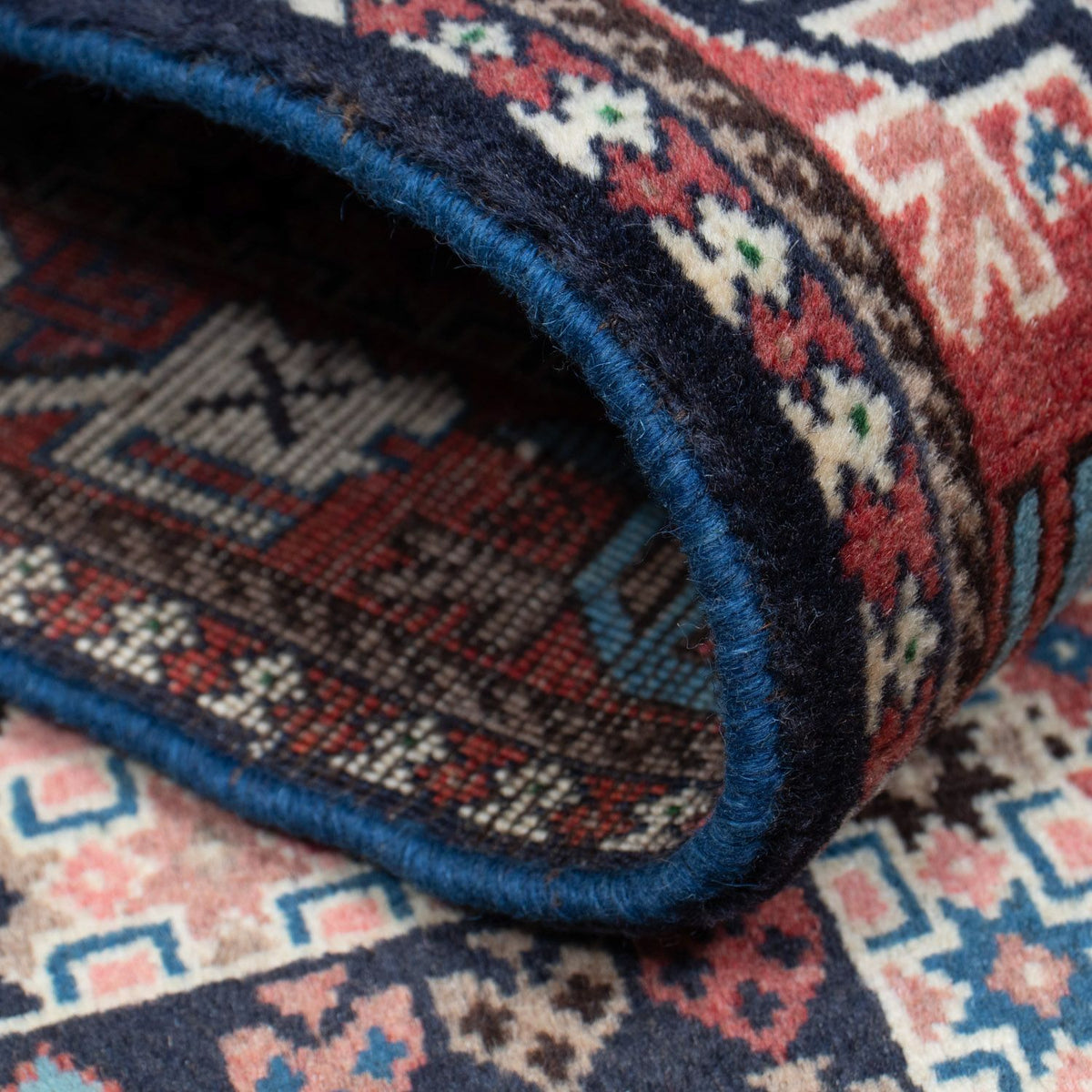 Tapis de couloir Tapis persan - Nomadic - 196 x 80 cm - rouge clair