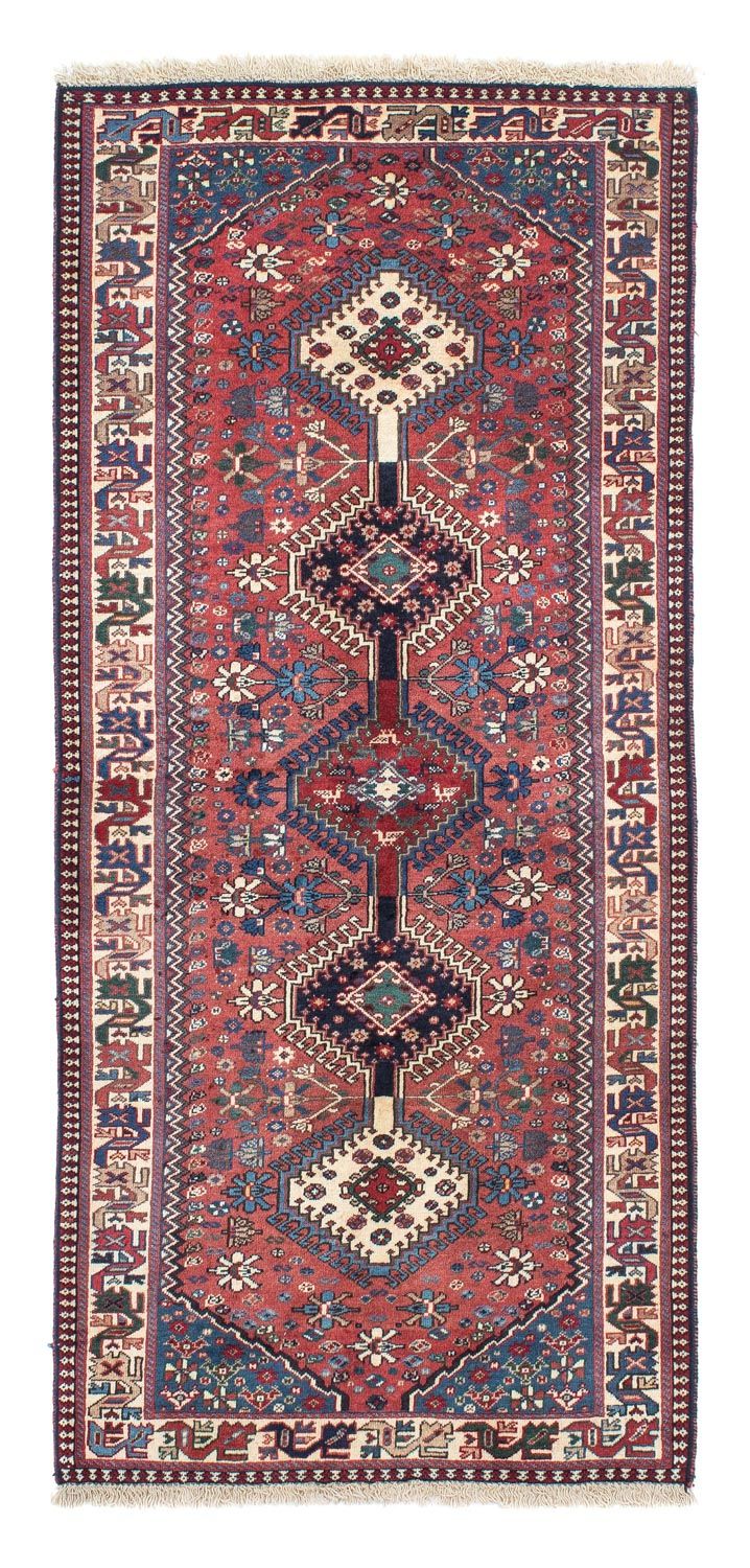 Tapis de couloir Tapis persan - Nomadic - 193 x 82 cm - rouge