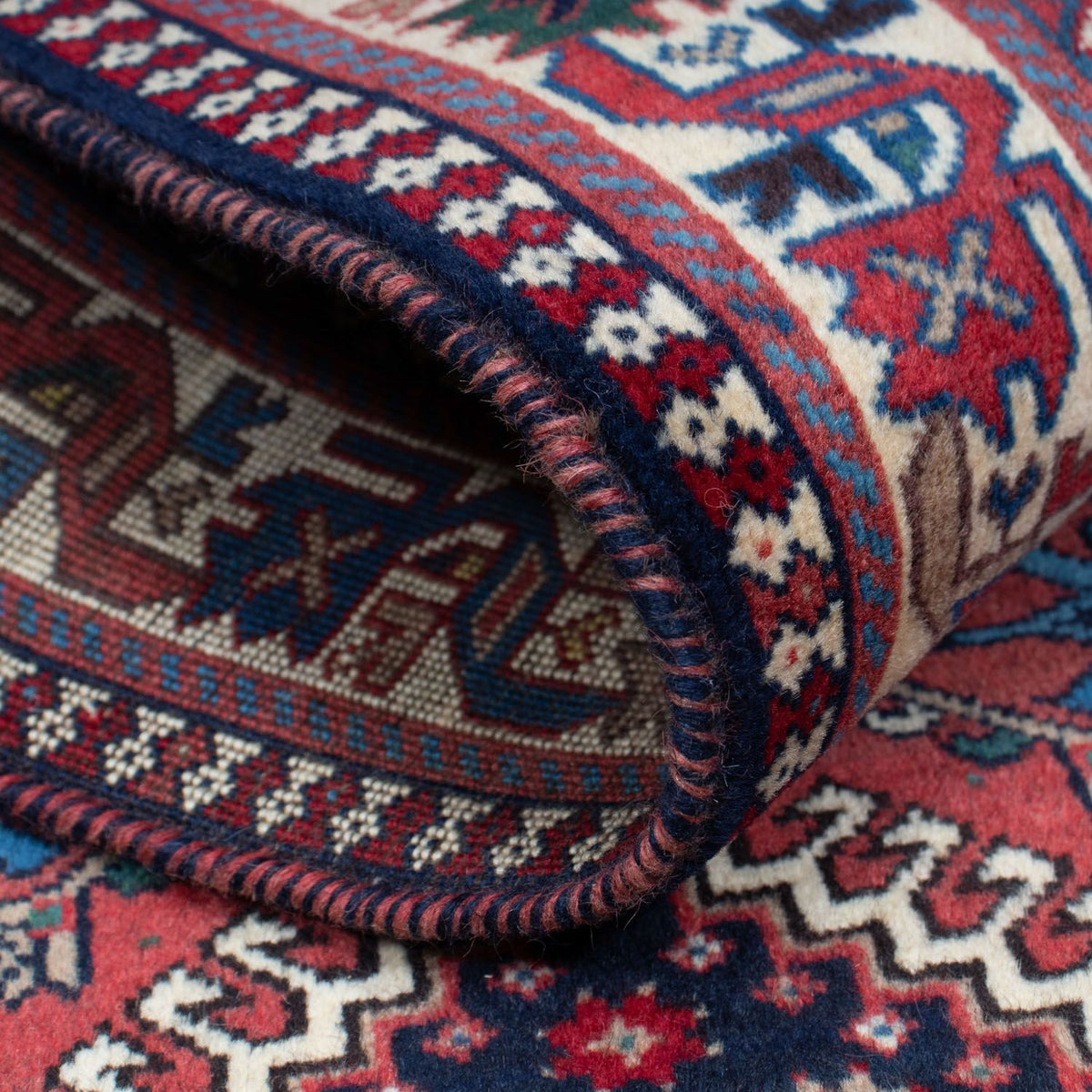 Tapis de couloir Tapis persan - Nomadic - 193 x 82 cm - rouge