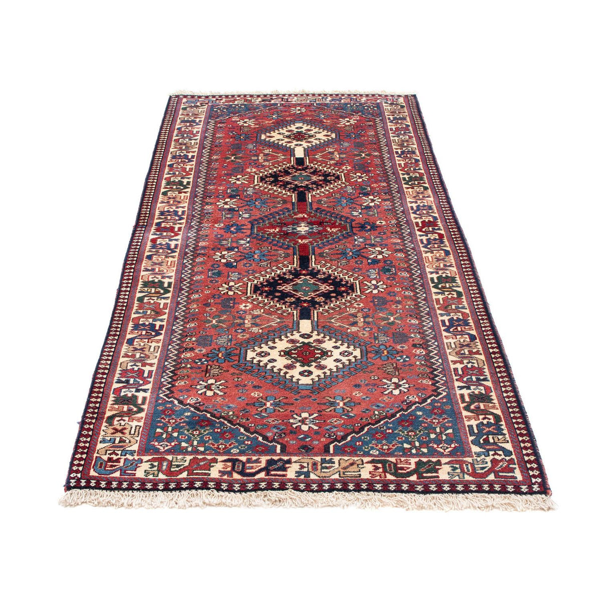 Tapis de couloir Tapis persan - Nomadic - 193 x 82 cm - rouge