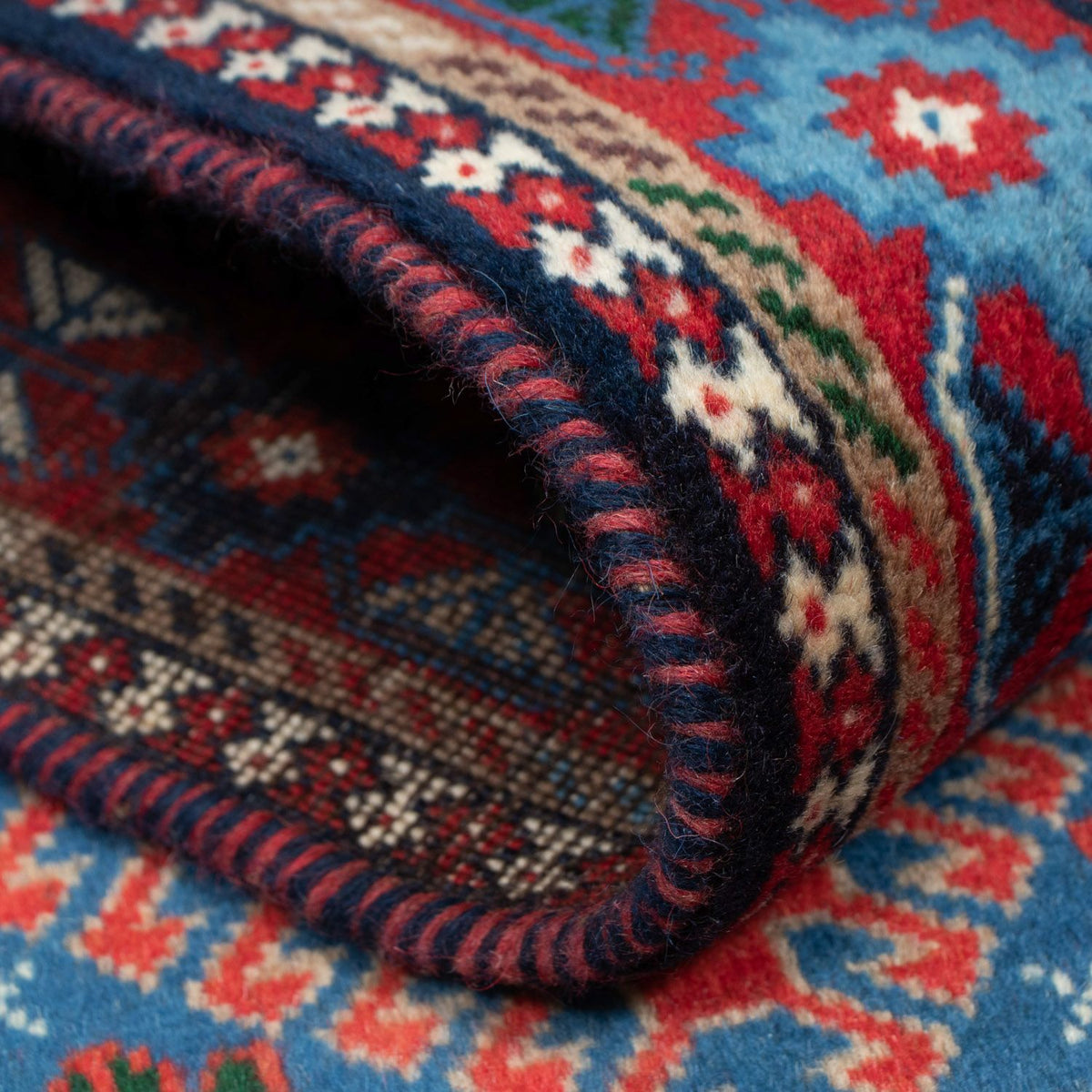 Tapis de couloir Tapis persan - Nomadic - 197 x 80 cm - rouge