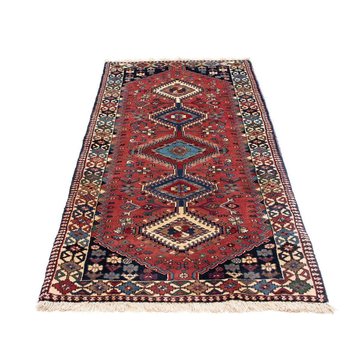 Tapis de couloir Tapis persan - Nomadic - 190 x 83 cm - bleu foncé
