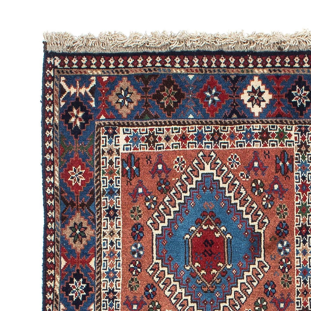 Tapis persan - Nomadic - 152 x 102 cm - bleu foncé