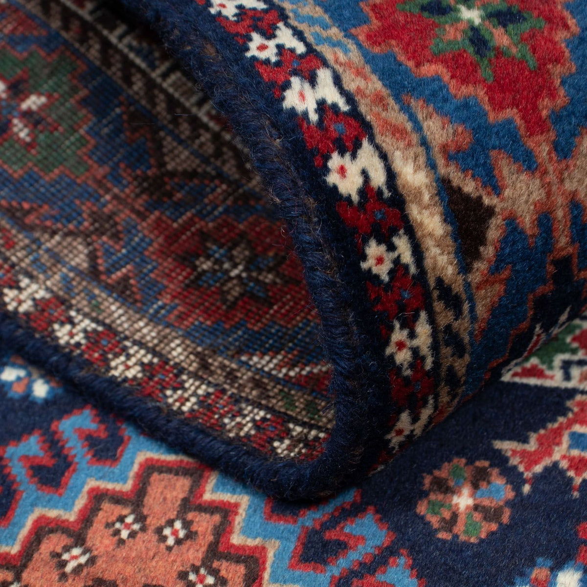 Tapis persan - Nomadic - 152 x 102 cm - bleu foncé