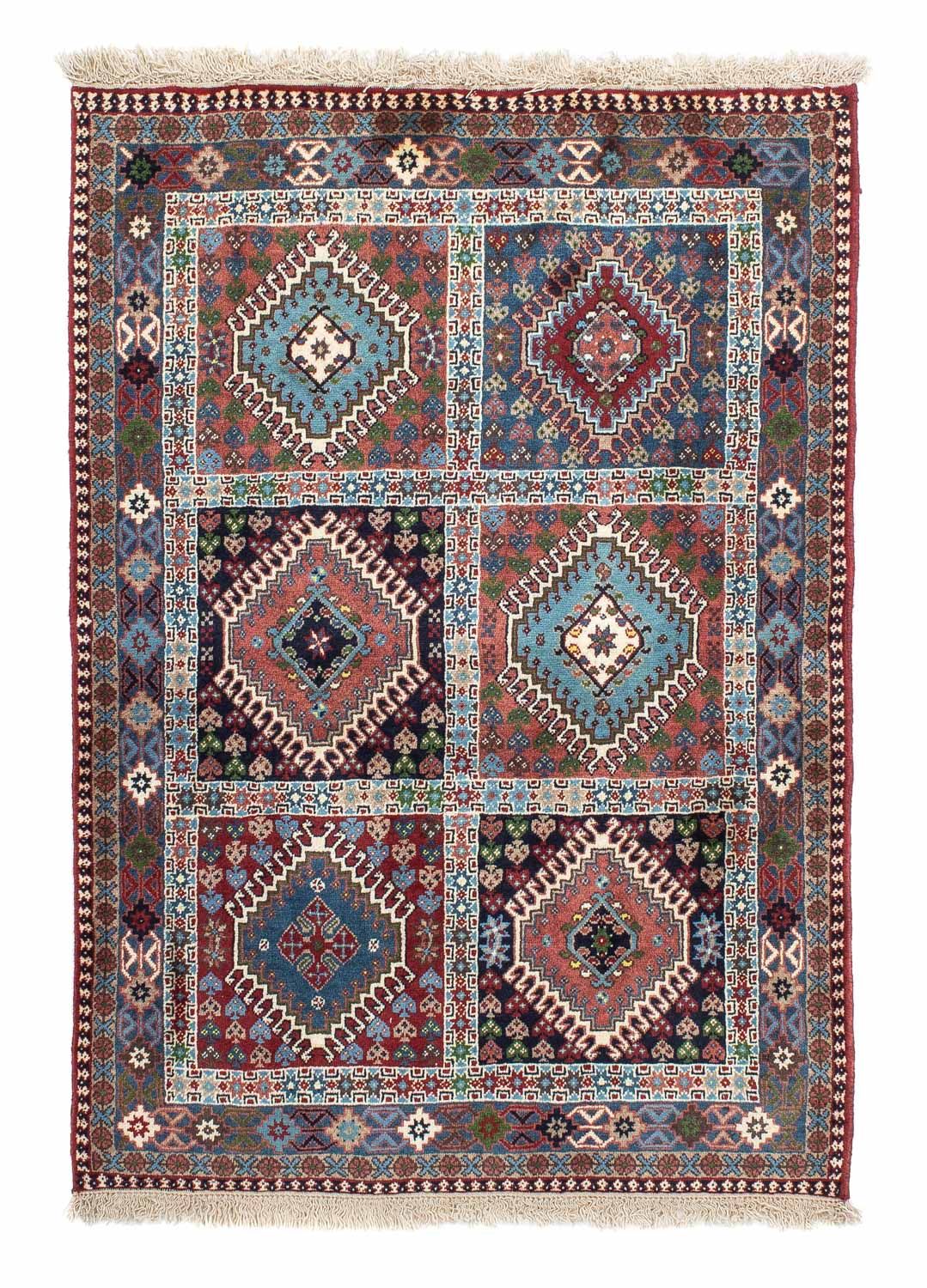 Tapis persan - Nomadic - 142 x 99 cm - rouge clair