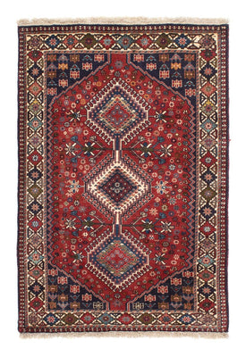 Tapis persan - Nomadic - 151 x 103 cm - rouge foncé