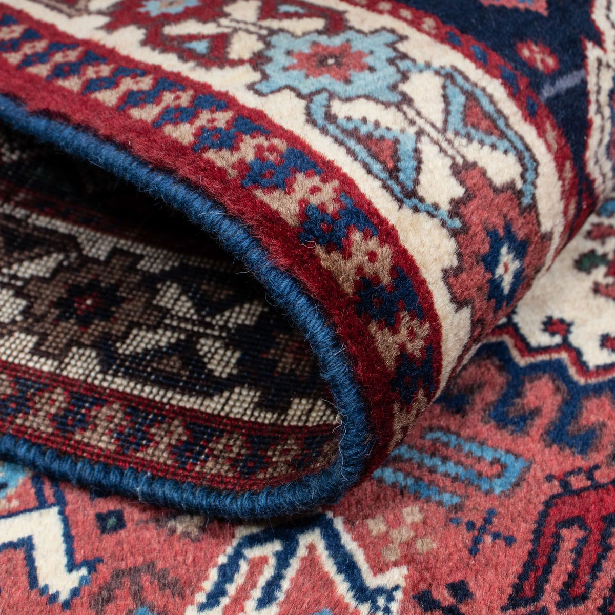 Tapis persan - Nomadic - 146 x 100 cm - rouge clair