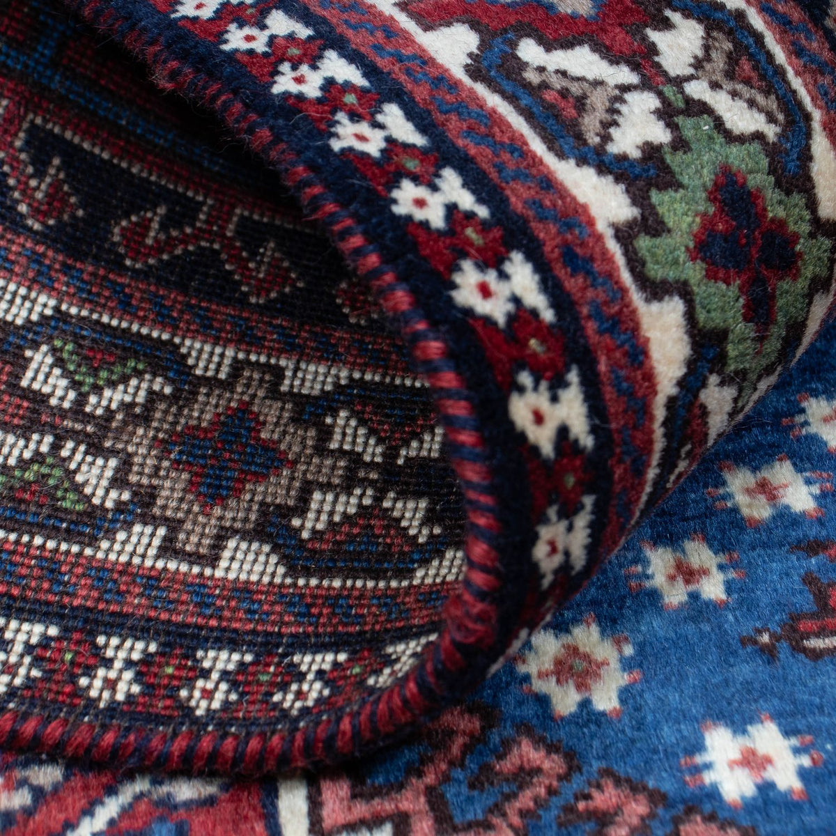 Tapis persan - Nomadic - 152 x 97 cm - bleu foncé