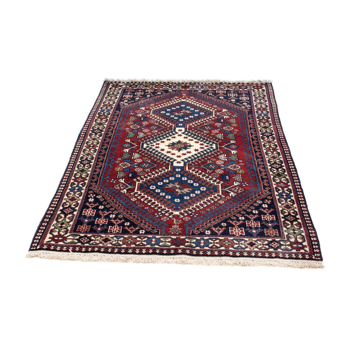 Tapis persan - Nomadic - 152 x 97 cm - bleu foncé