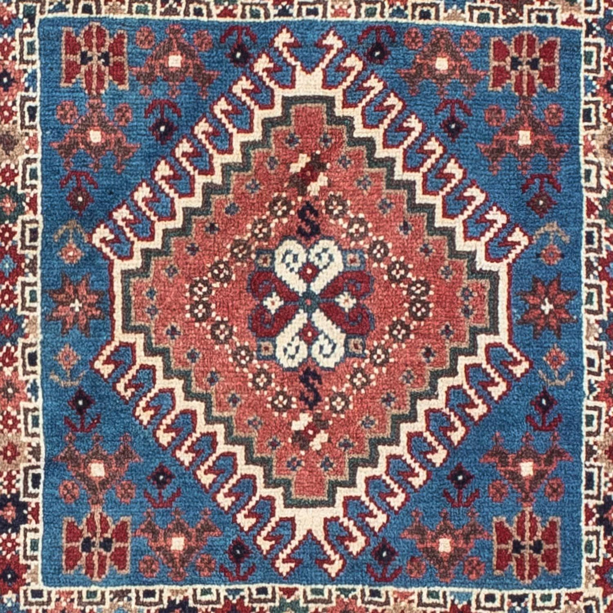 Tapis persan - Nomadic - 143 x 100 cm - bleu