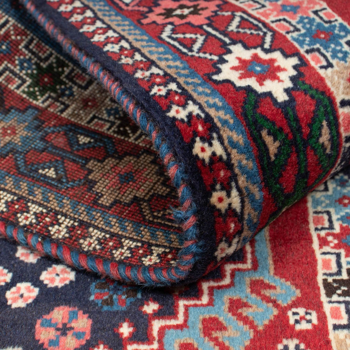 Tapis persan - Nomadic - 145 x 99 cm - rouge clair