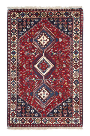 Tapis persan - Nomadic - 158 x 100 cm - rouge foncé
