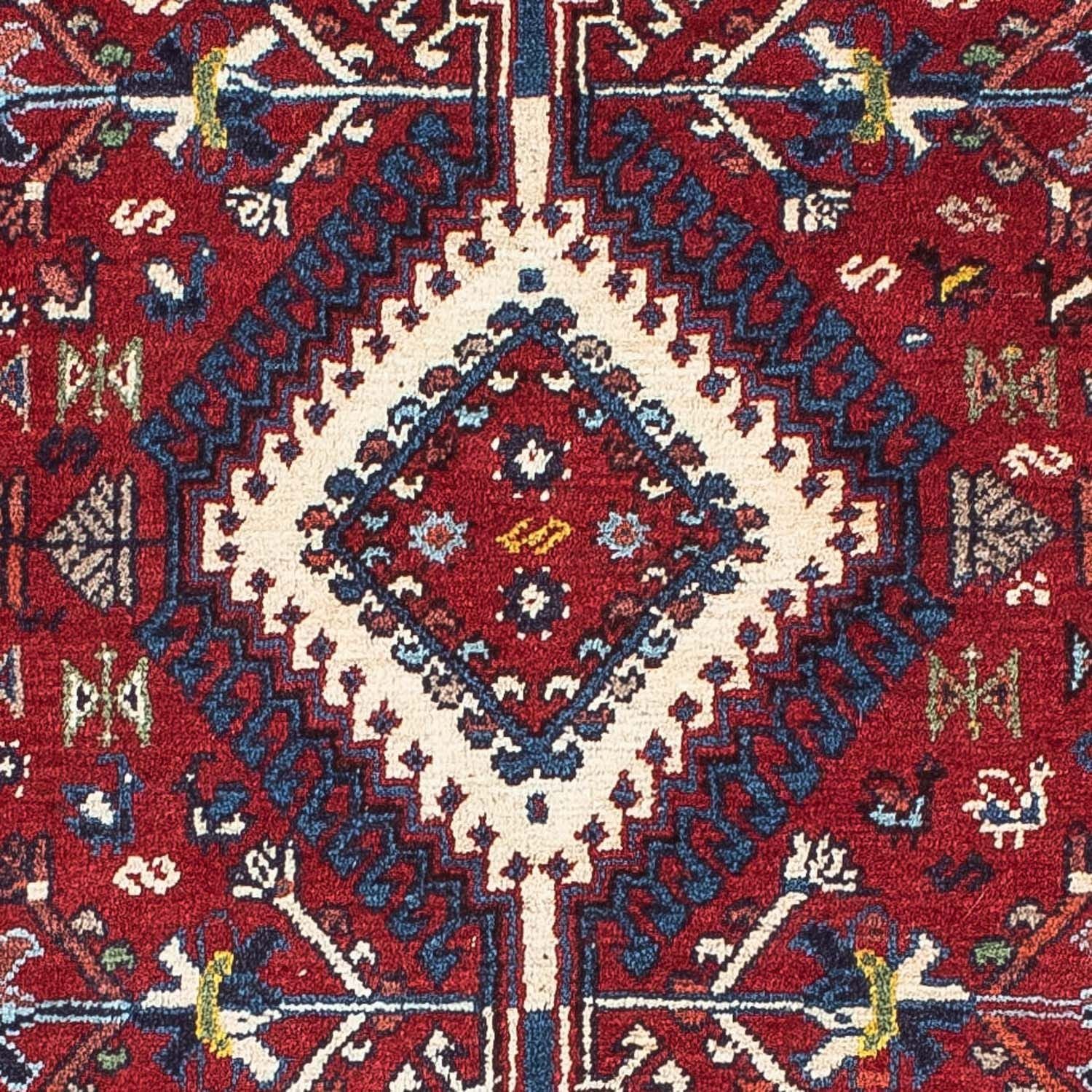 Tapis persan - Nomadic - 158 x 100 cm - rouge foncé