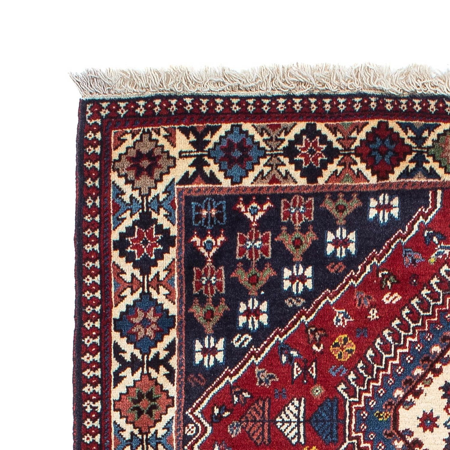 Tapis persan - Nomadic - 158 x 100 cm - rouge foncé