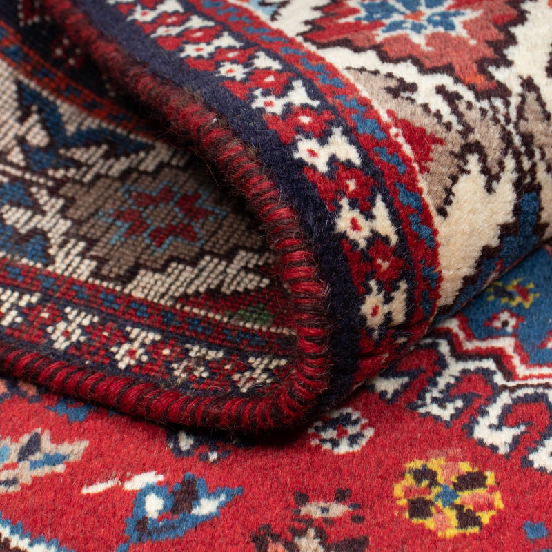 Tapis persan - Nomadic - 158 x 100 cm - rouge foncé