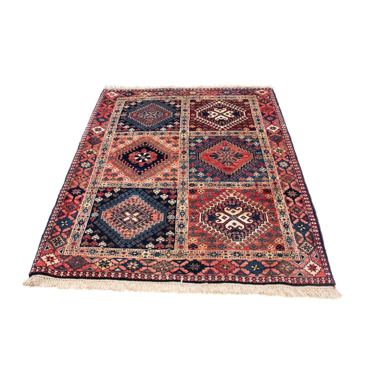 Tapis persan - Nomadic - 152 x 107 cm - rouge clair