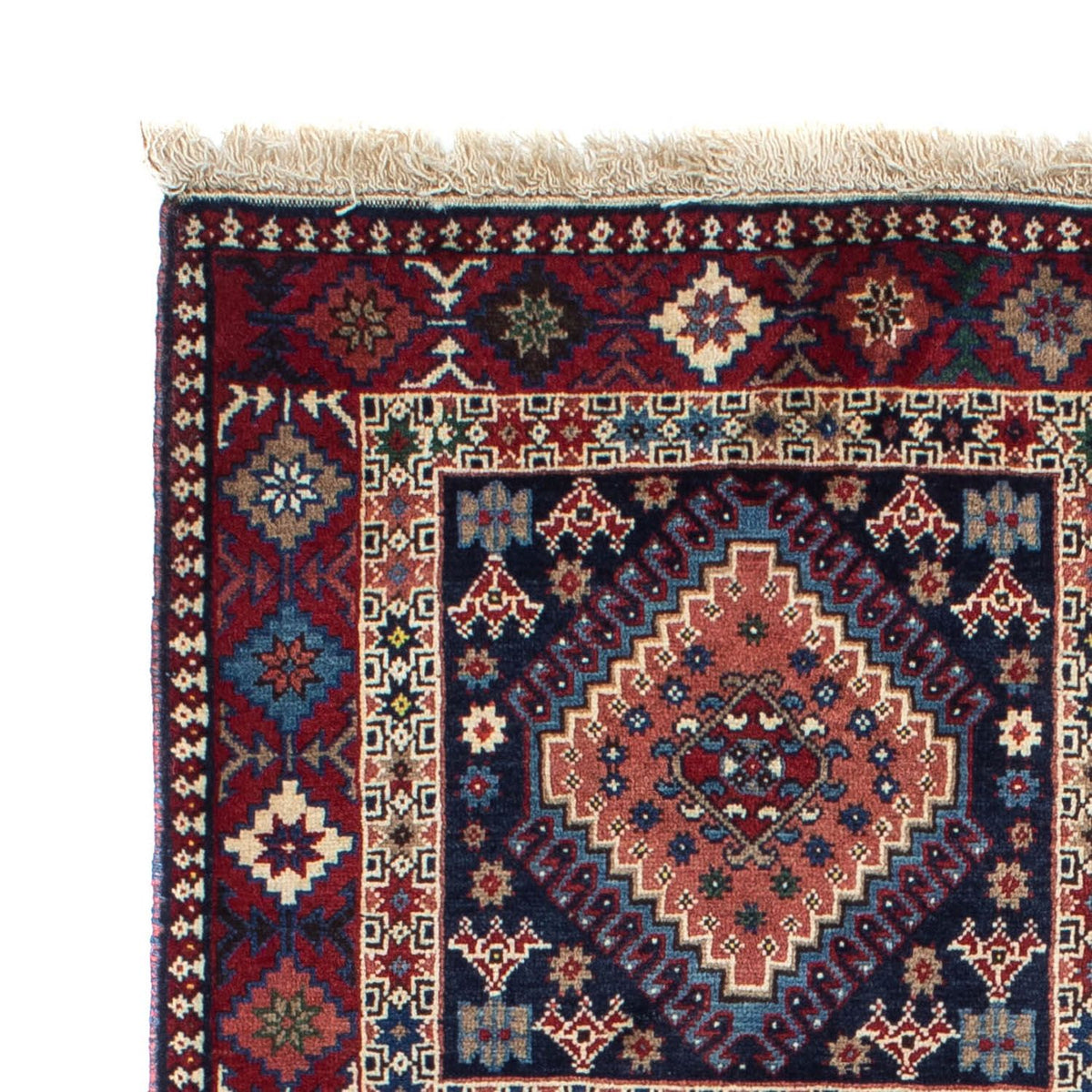 Tapis persan - Nomadic - 144 x 100 cm - bleu