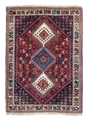 Tapis persan - Nomadic - 149 x 105 cm - rouge foncé