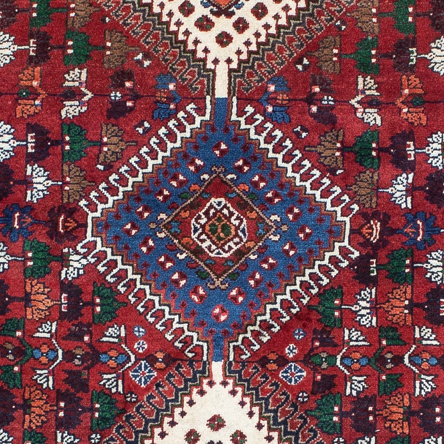 Tapis persan - Nomadic - 149 x 105 cm - rouge foncé